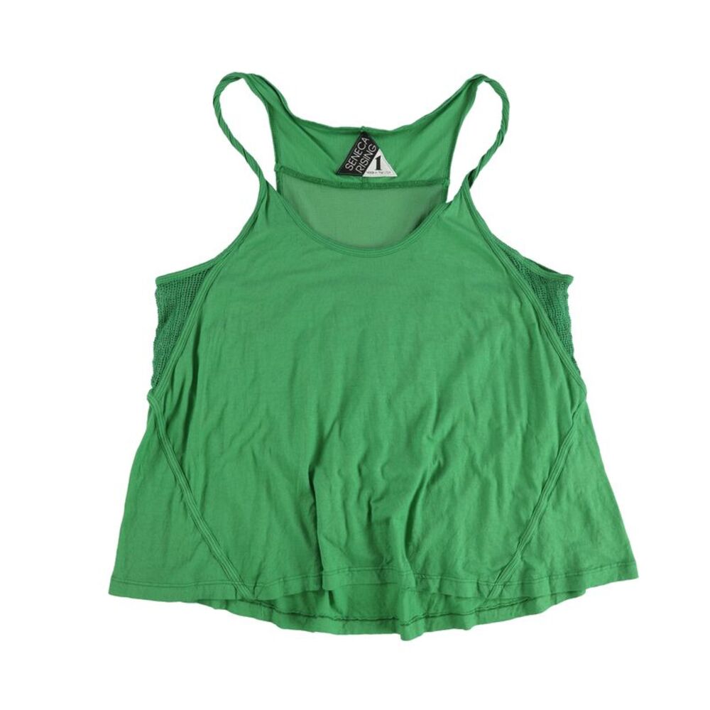 Seneca Rising Womens Plus Size Mesh Panel Twisted Strap Tank Top, NWT